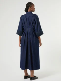 Abito chemisier in denim - BLU NOTTE
