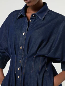 Abito chemisier in denim - BLU NOTTE