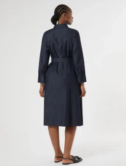 Abito chemisier in denim leggero - BLUE JEANS