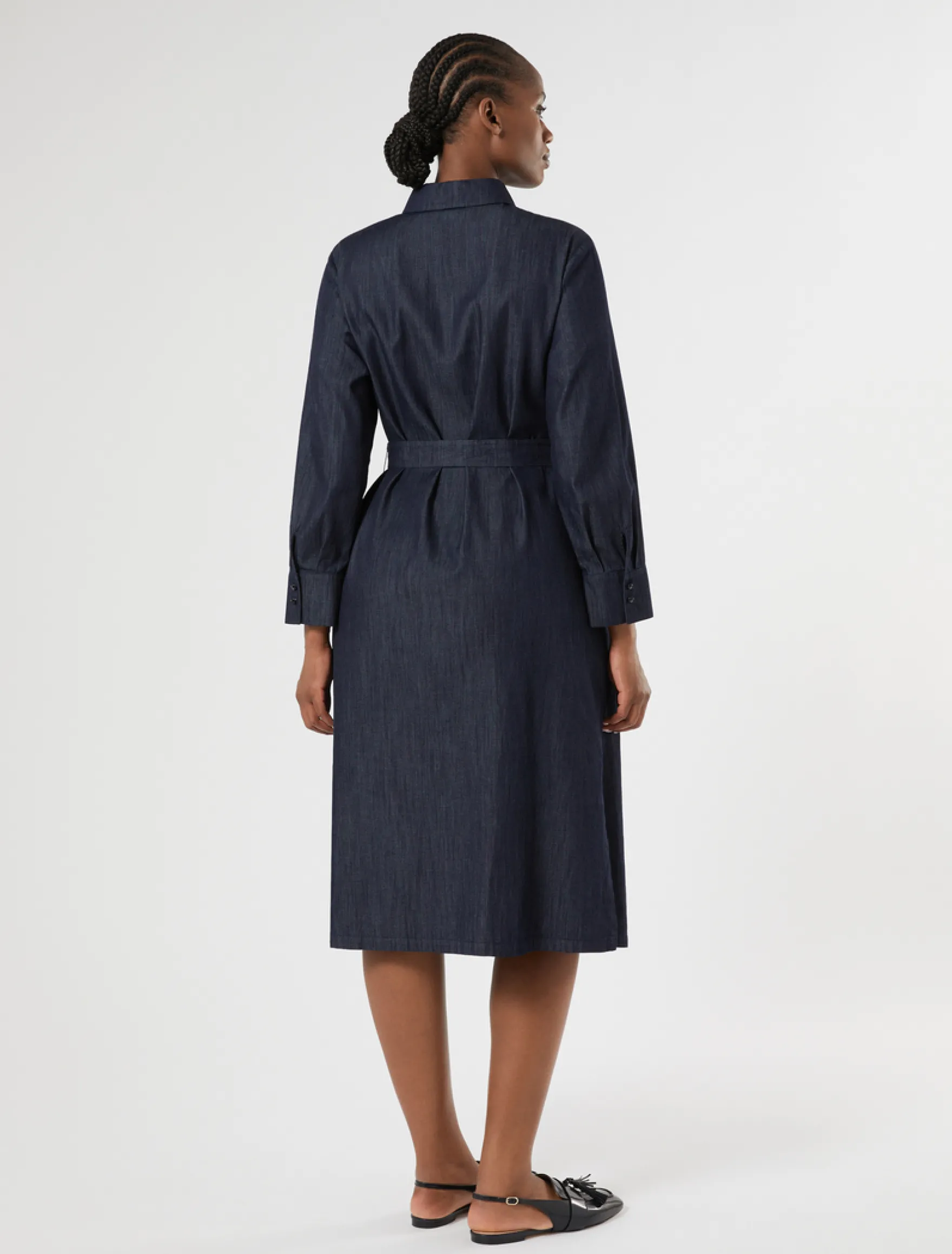 Abito chemisier in denim leggero - BLUE JEANS