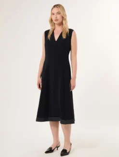 Abito in cady - BLU NOTTE