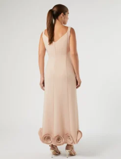 Abito in cady con rose - SKIN