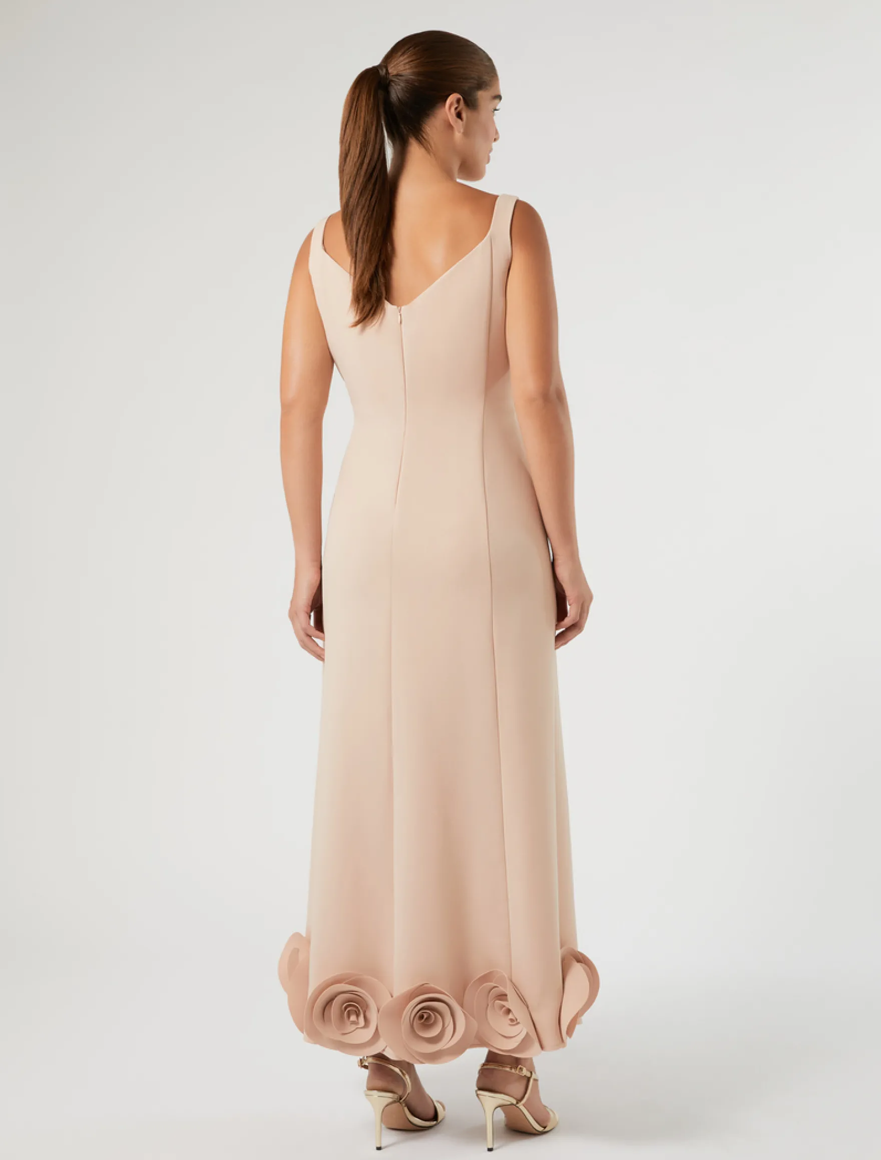 Abito in cady con rose - SKIN