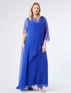 Abito in chiffon di pura seta - BLUETTE
