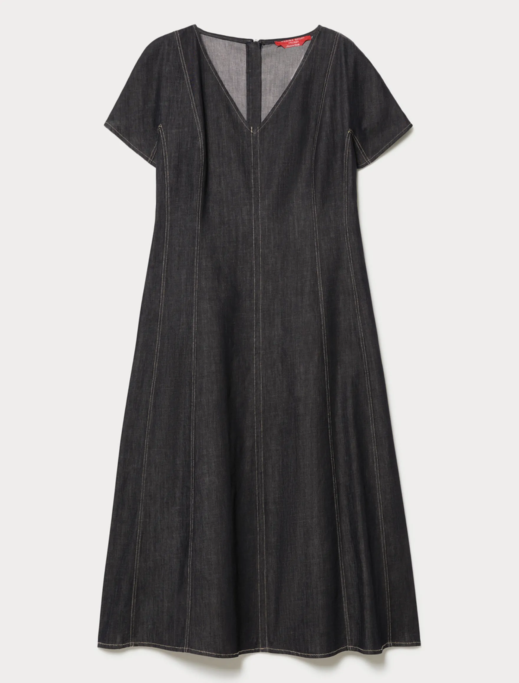 Abito in cotone effetto denim - BLU