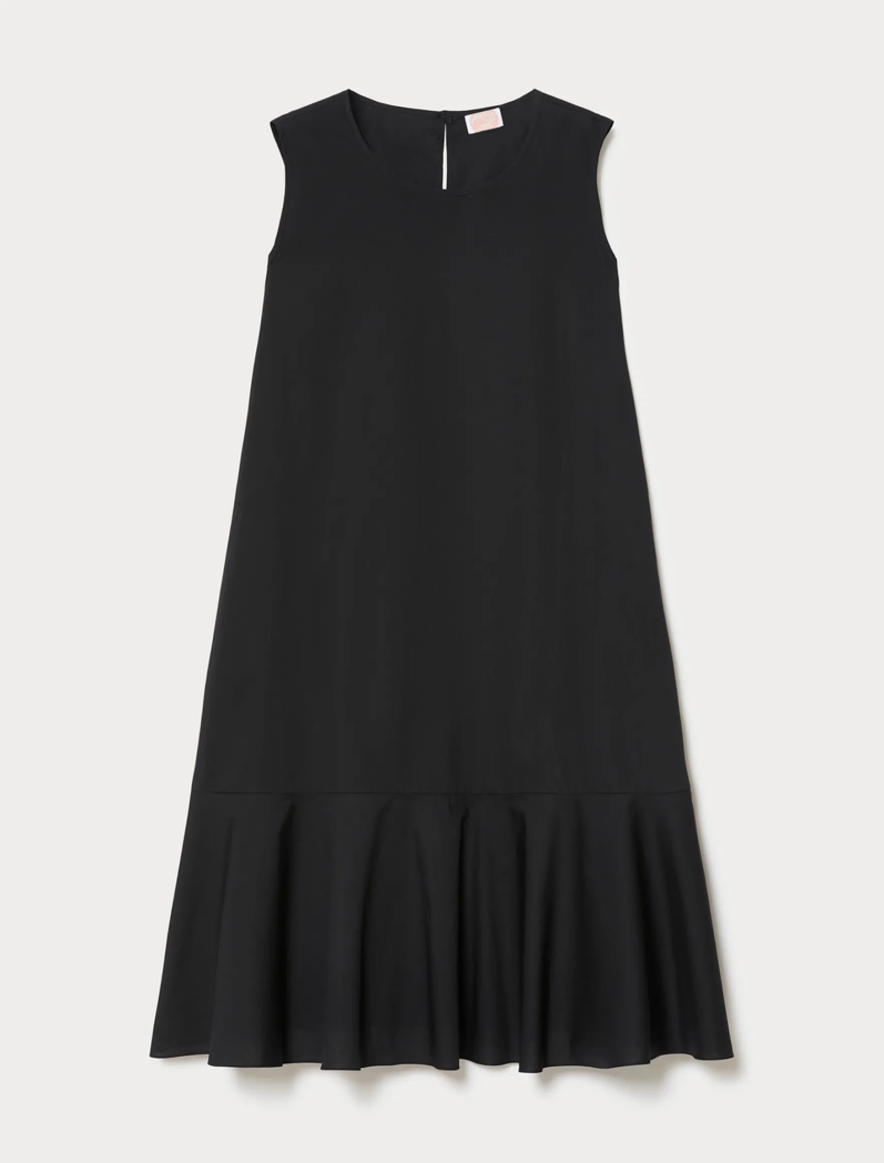 Abito in cotone - NERO