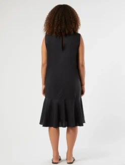 Abito in cotone - NERO