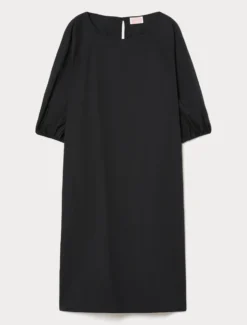 Abito in cotone - NERO