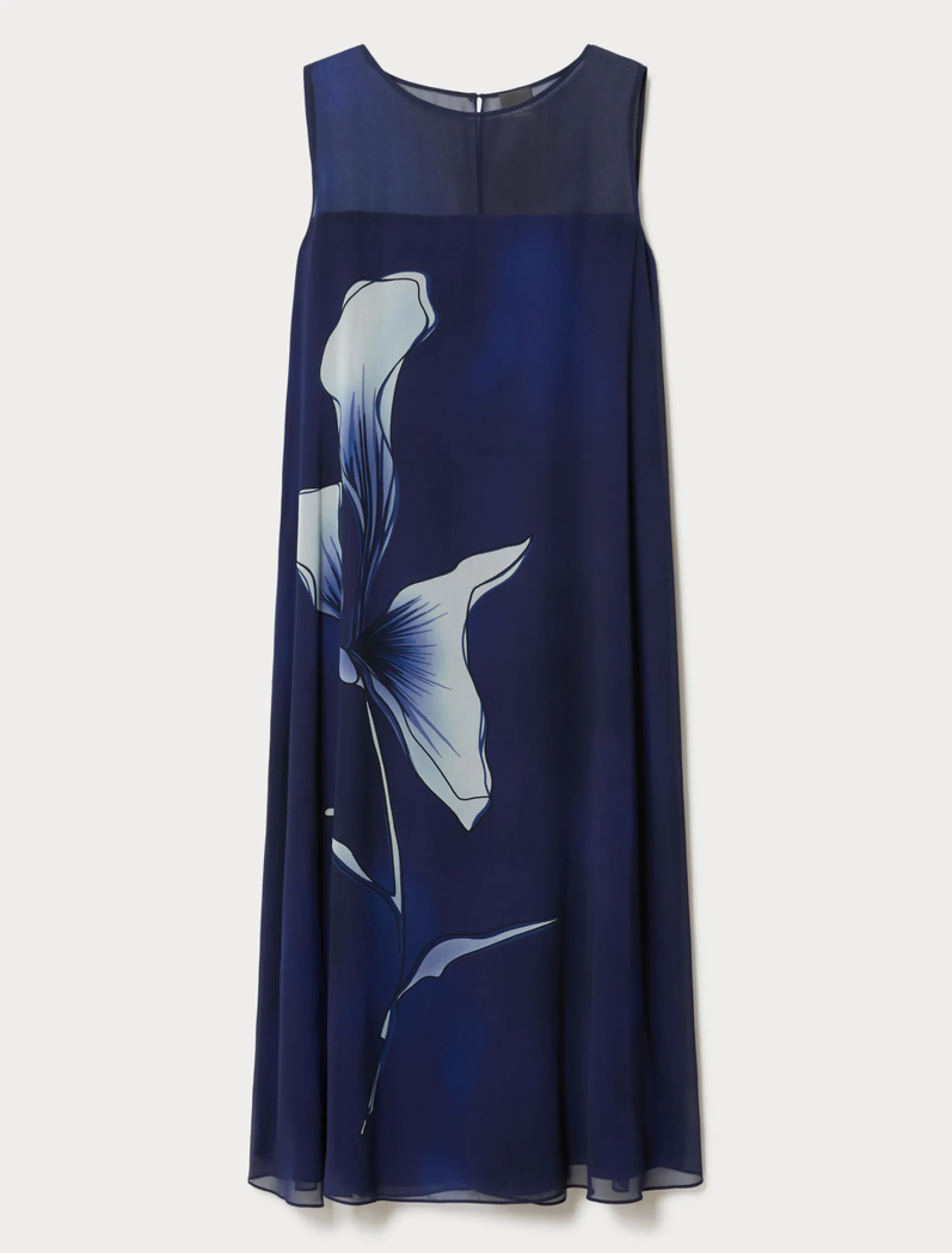 Abito in georgette - BLU NOTTE