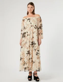 Abito in georgette - GHIACCIO