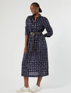 Abito in jersey di cotone - BLU