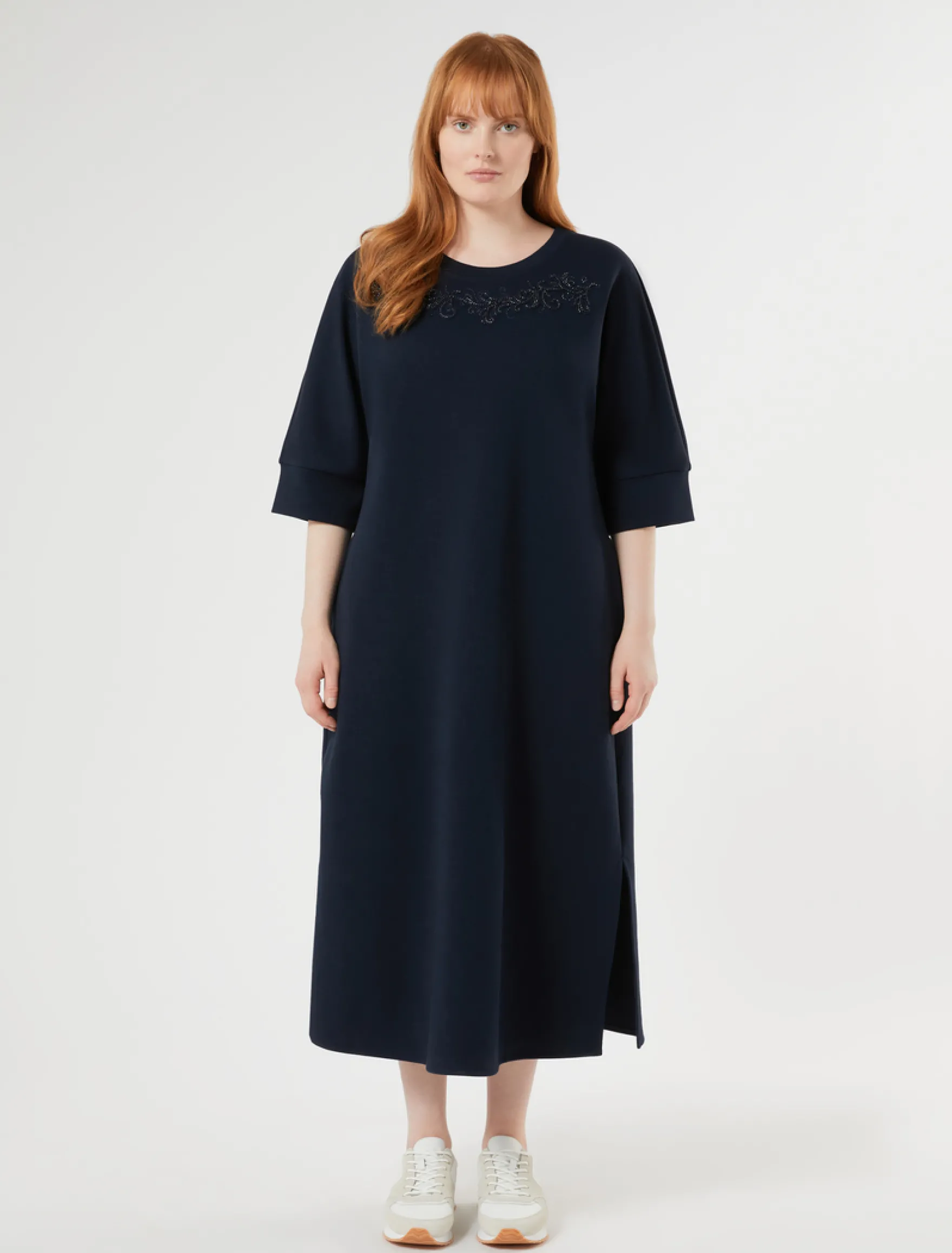 Abito in jersey double - BLU