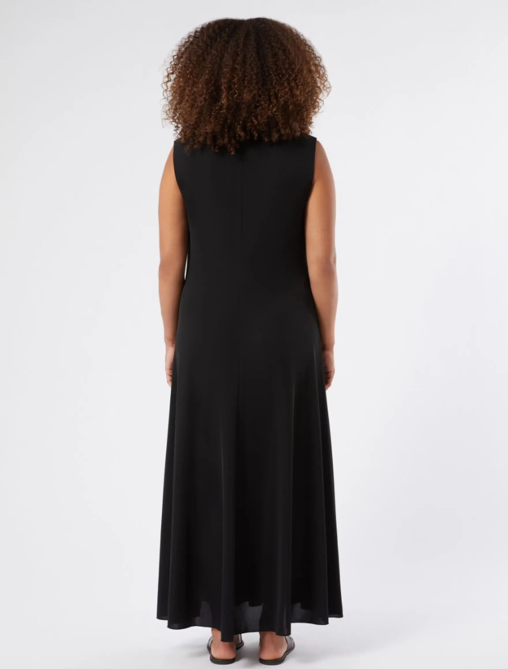 Abito in jersey interlock - NERO