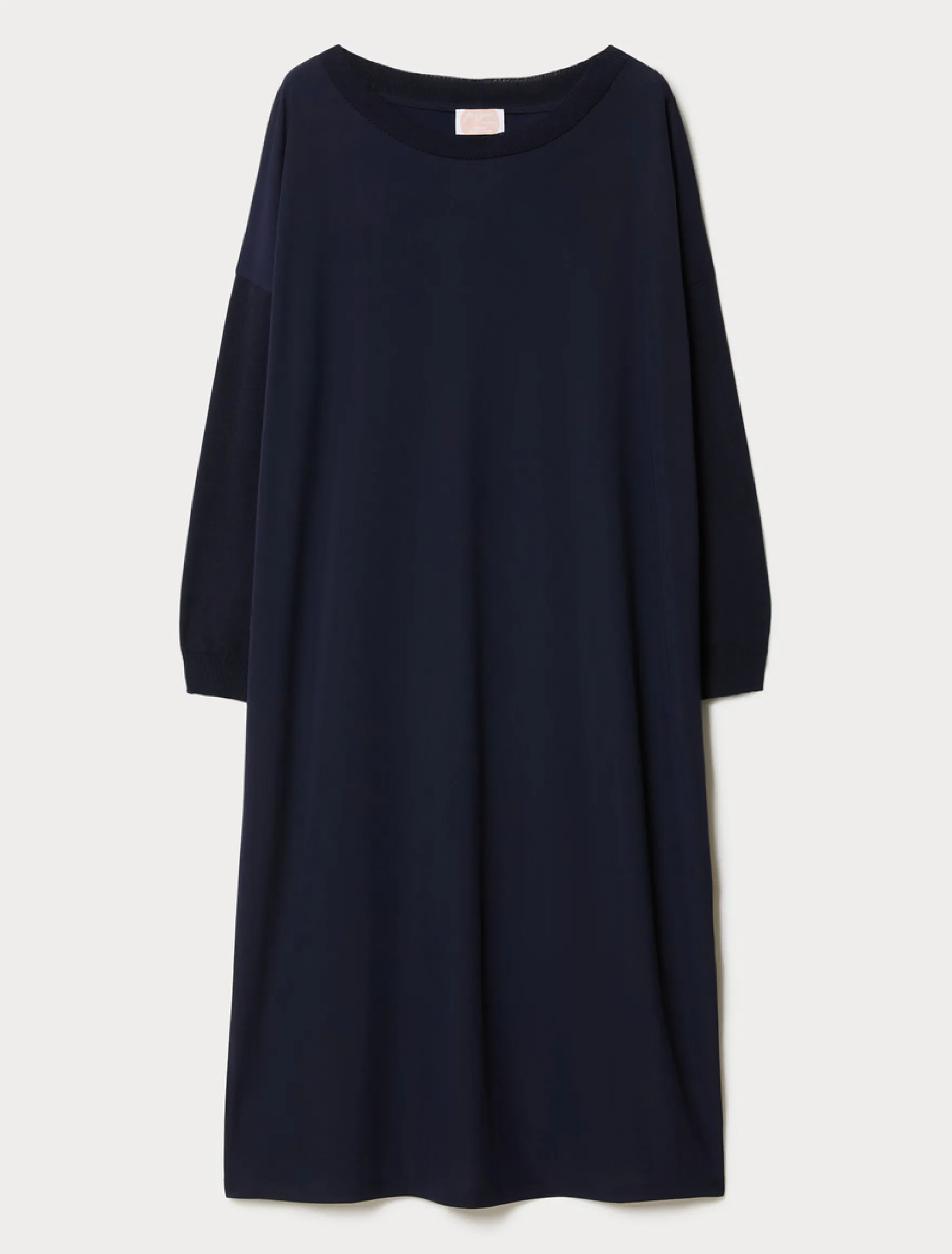Abito in jersey stretch e maglia - BLU NOTTE