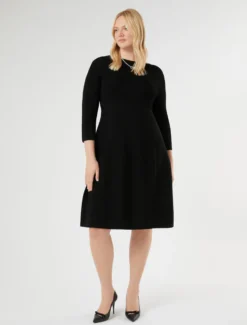 Abito in maglia di viscosa - NERO