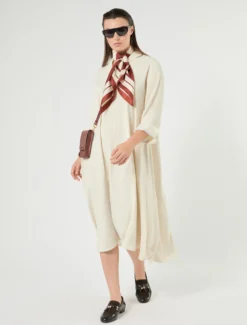 Abito in microtwill stretch - SABBIA