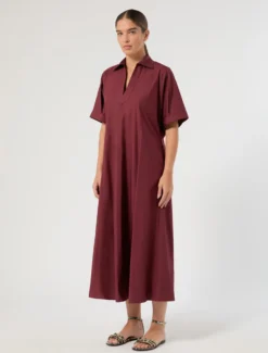 Abito in popeline di cotone - VINACCIA