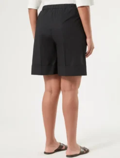 Bermuda in cotone - NERO