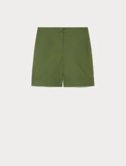 Bermuda in cotone - VERDE OLIVA