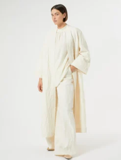 Blusa in crêpe de Chine di seta - BIANCO AVORIO