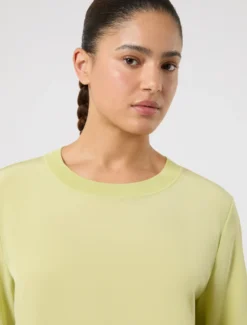 Blusa in crêpe de Chine di seta - LIME