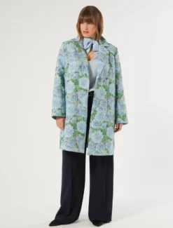 Blusa in georgette - AZZURRO