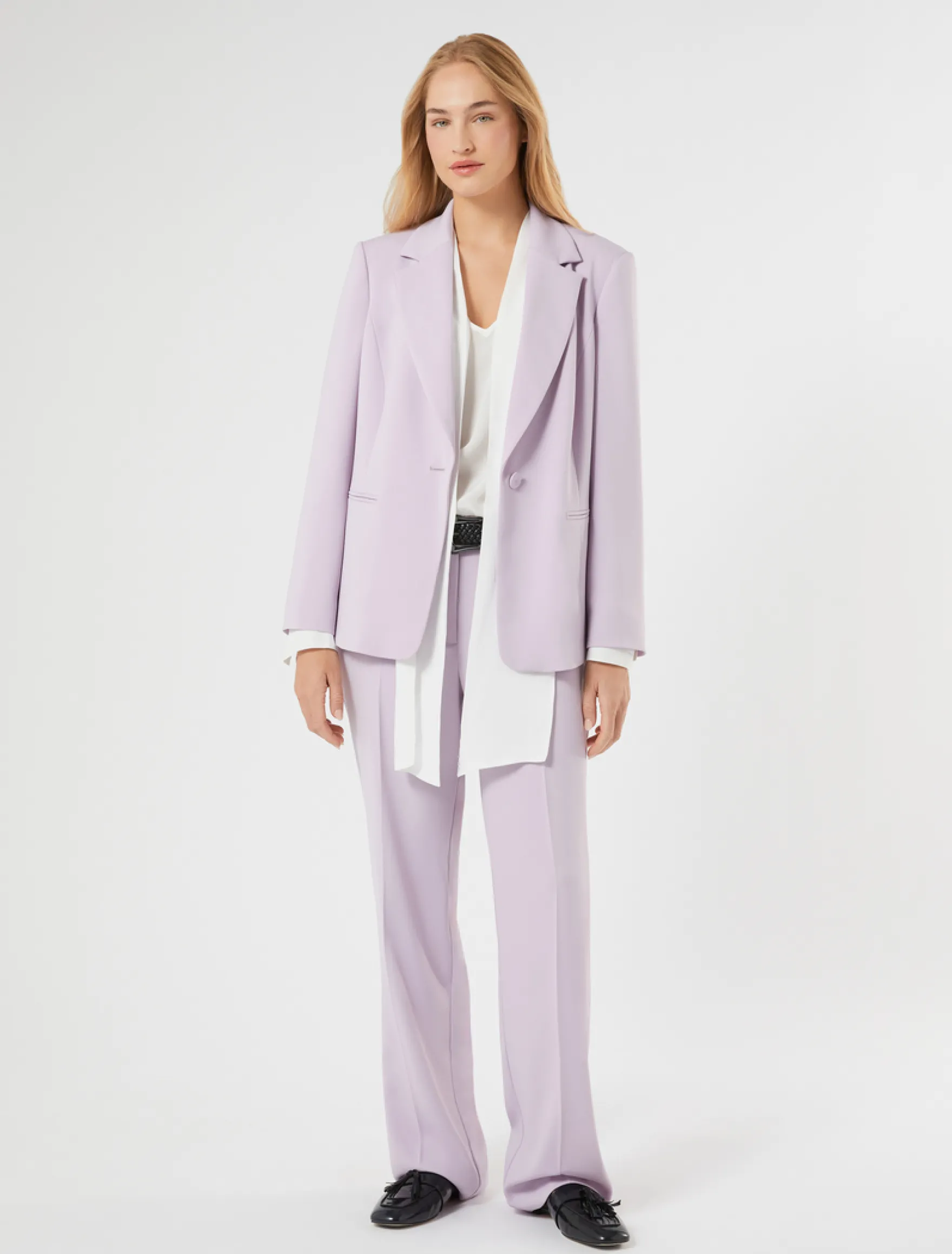 Blusa in georgette - BIANCO