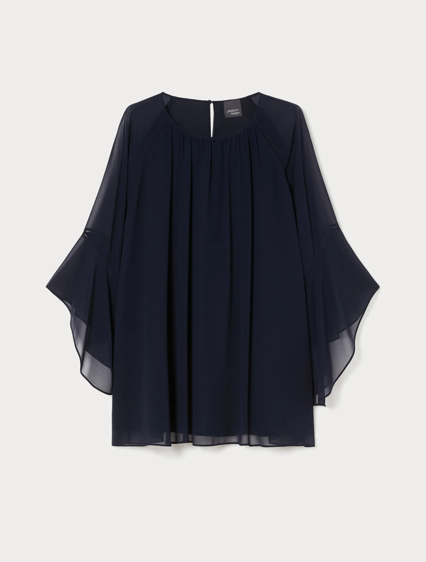 Blusa in georgette - BLU NOTTE
