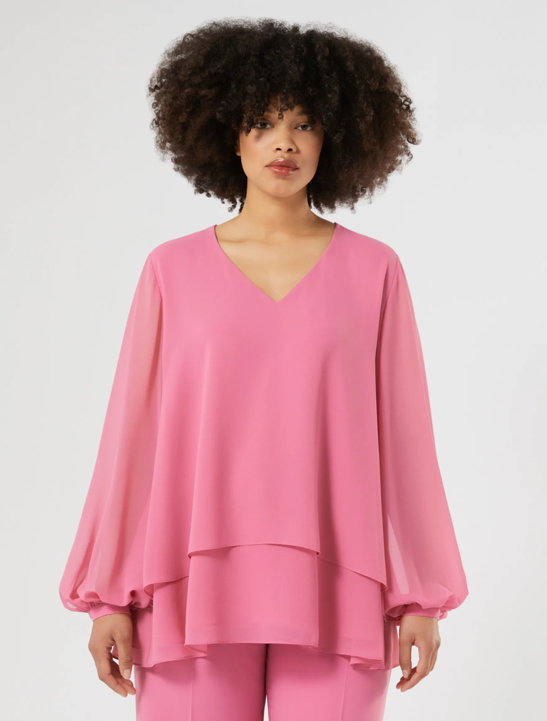 Blusa in georgette - ROSA