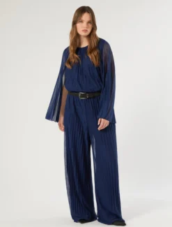 Blusa in jersey plissé - BLUETTE