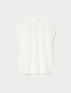 Blusa in popeline di cotone - AVORIO