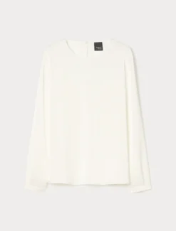 Blusa in satin - BIANCO