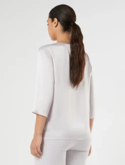 Blusa in satin leggero - LAVANDA