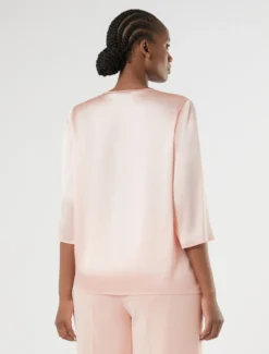 Blusa in satin leggero - ROSA