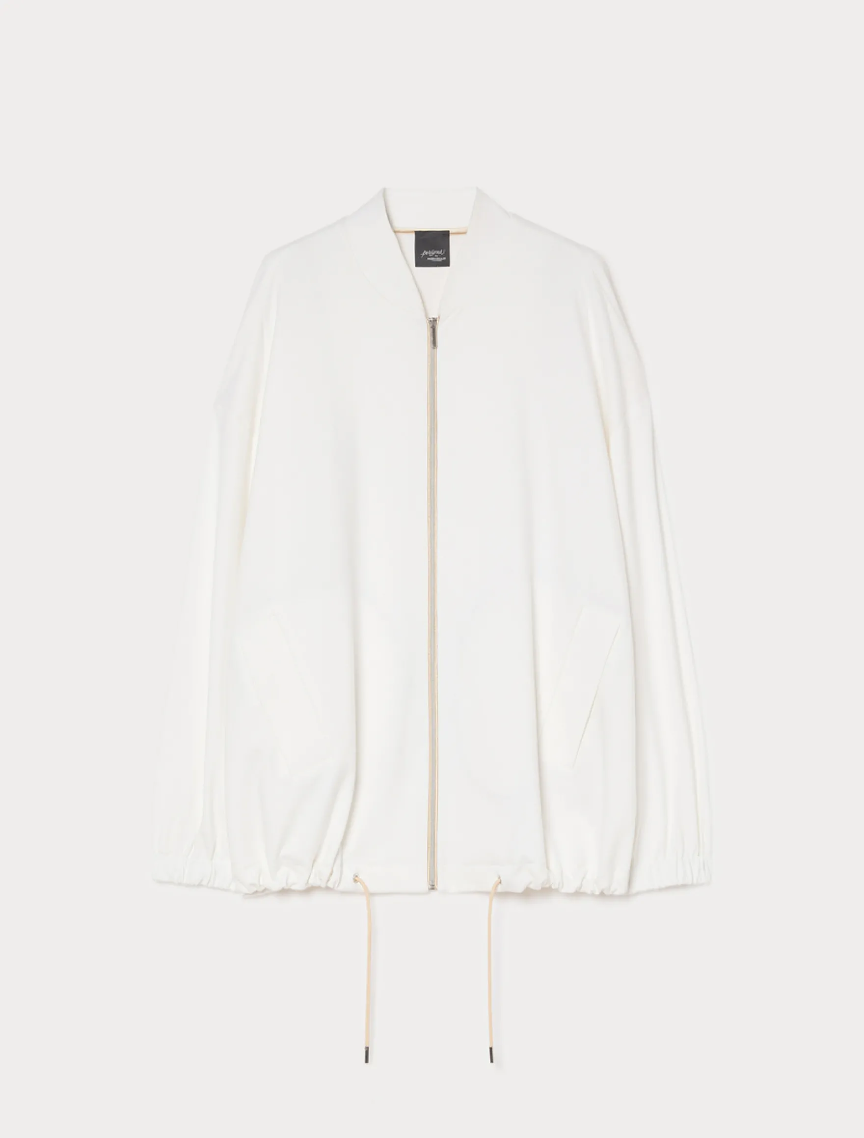 Bomber in jersey - BIANCO