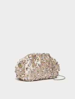 Borsa in raso con cabochon - CIPRIA
