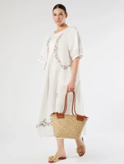 Borsa shopper in paglia - NATURALE