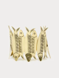 Bracciale pesci in metallo - ORO