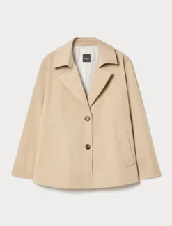 Caban in gabardina antigoccia - BEIGE