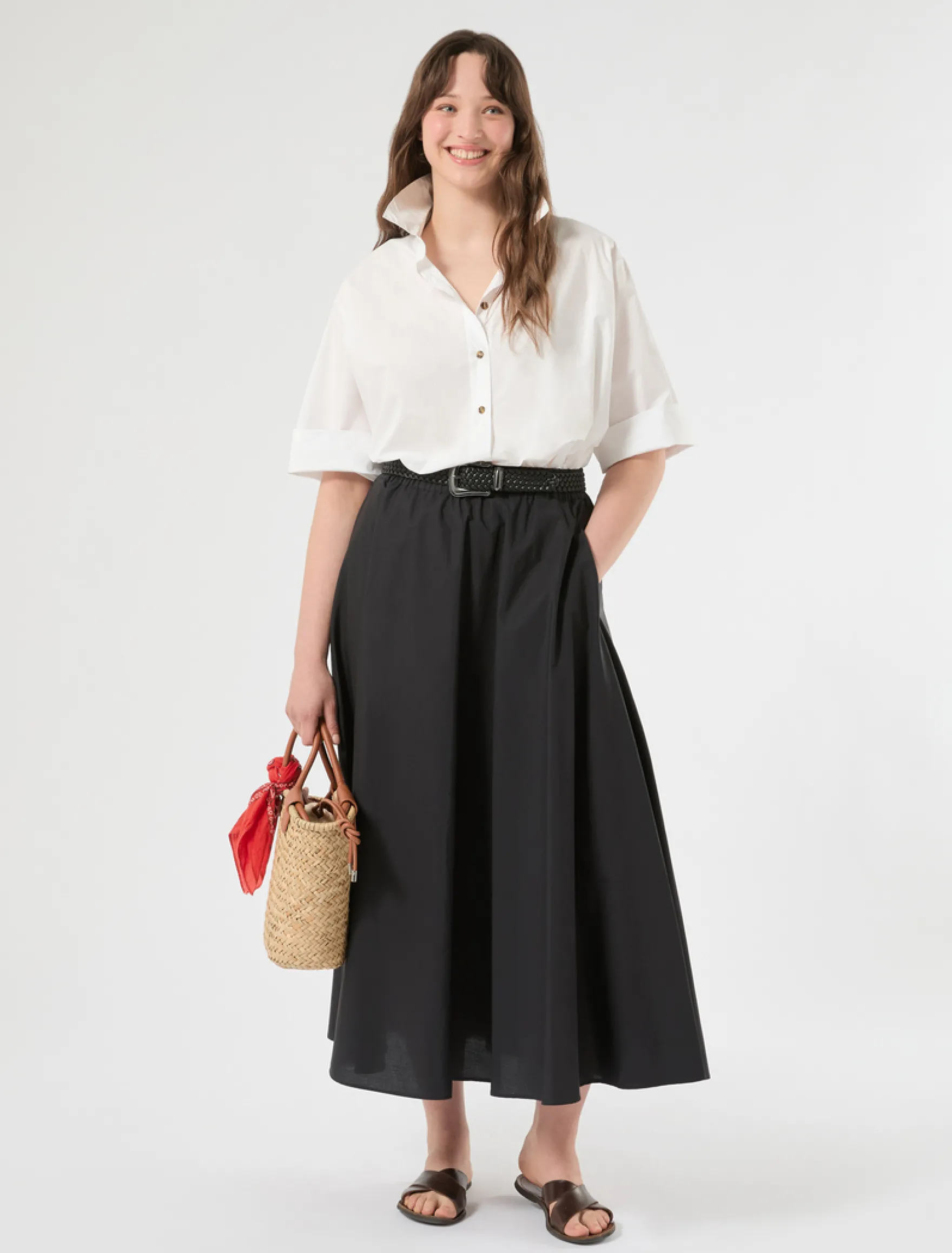 Camicia in cotone - BIANCO