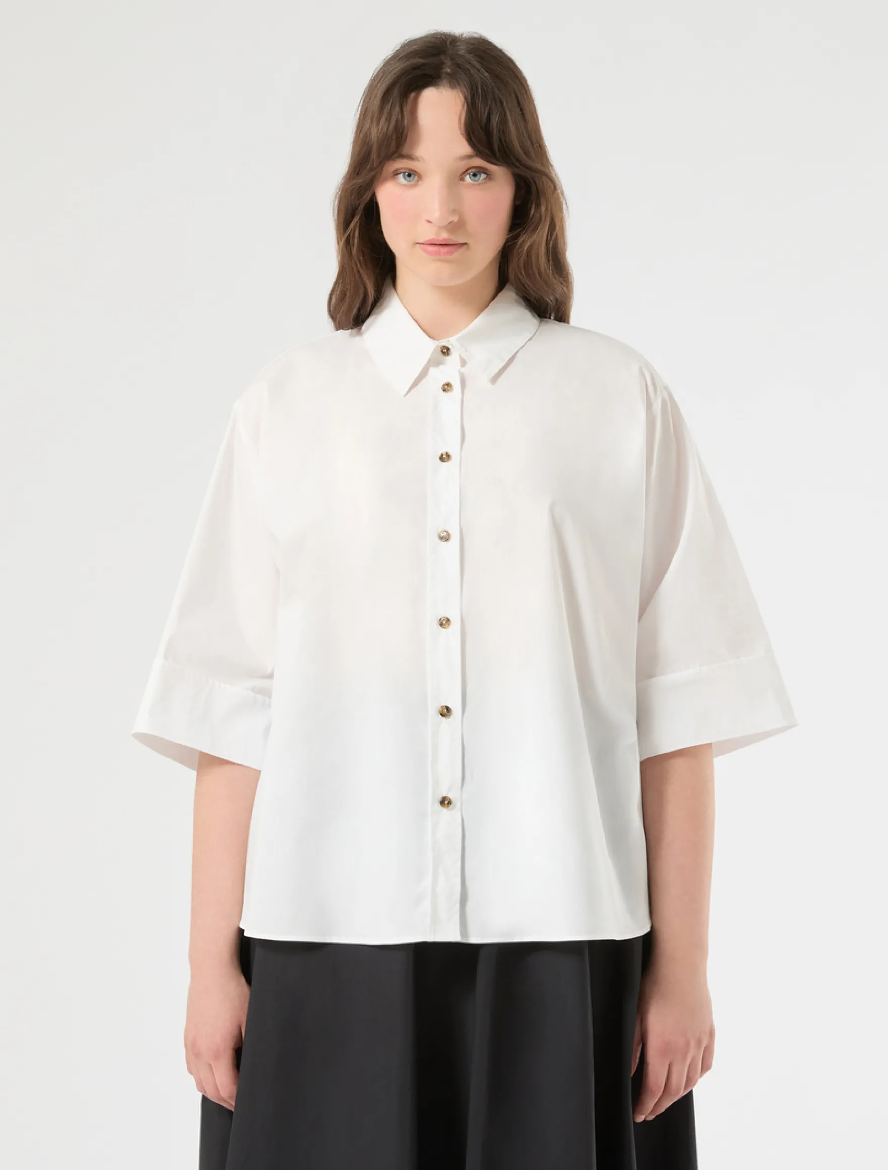 Camicia in cotone - BIANCO