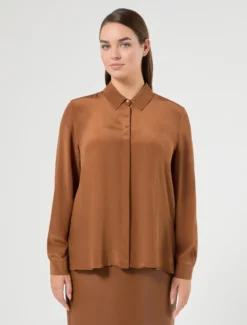 Camicia in crêpe de Chine - CUOIO