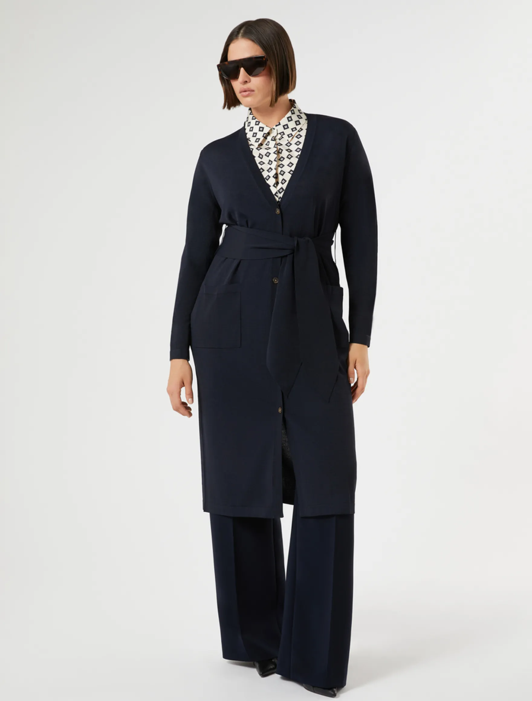 Camicia in crêpe de Chine di seta - BIANCO AVORIO