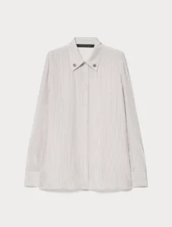 Camicia in crêpe de Chine di seta - LILLA