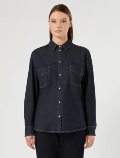 Camicia in denim - BLU NOTTE