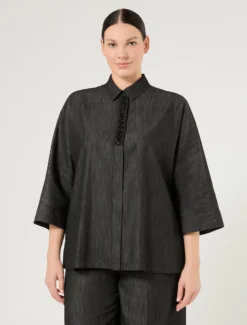 Camicia in denim - BLU NOTTE