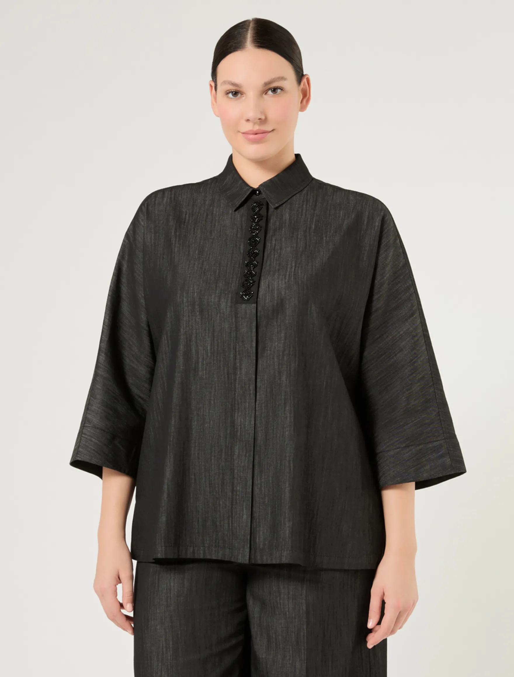 Camicia in denim - BLU NOTTE