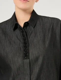 Camicia in denim - BLU NOTTE