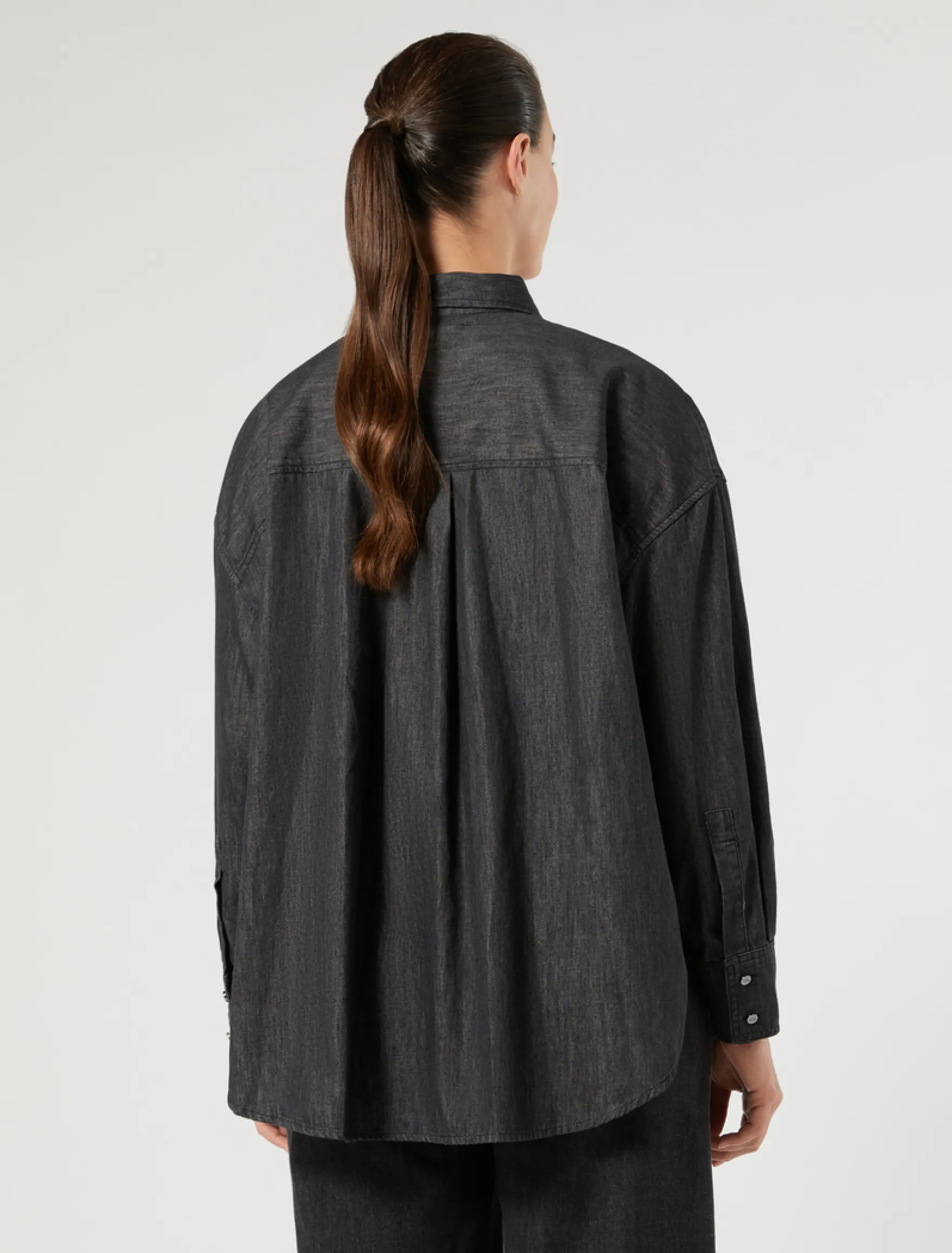 Camicia in denim - NERO
