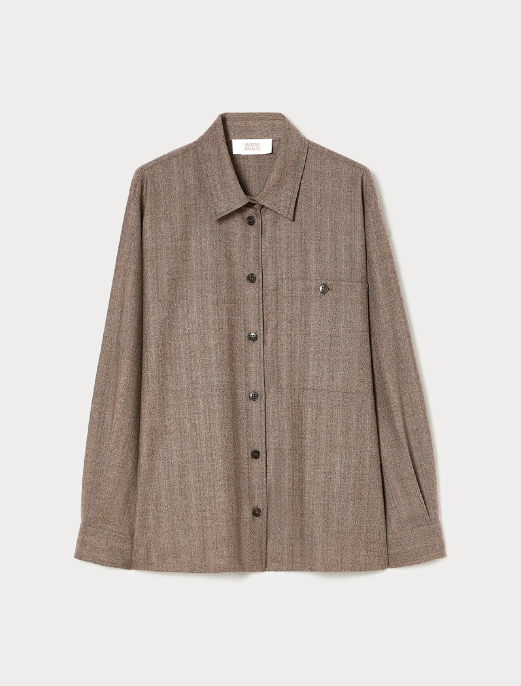 Camicia in flanella stretch - FANGO